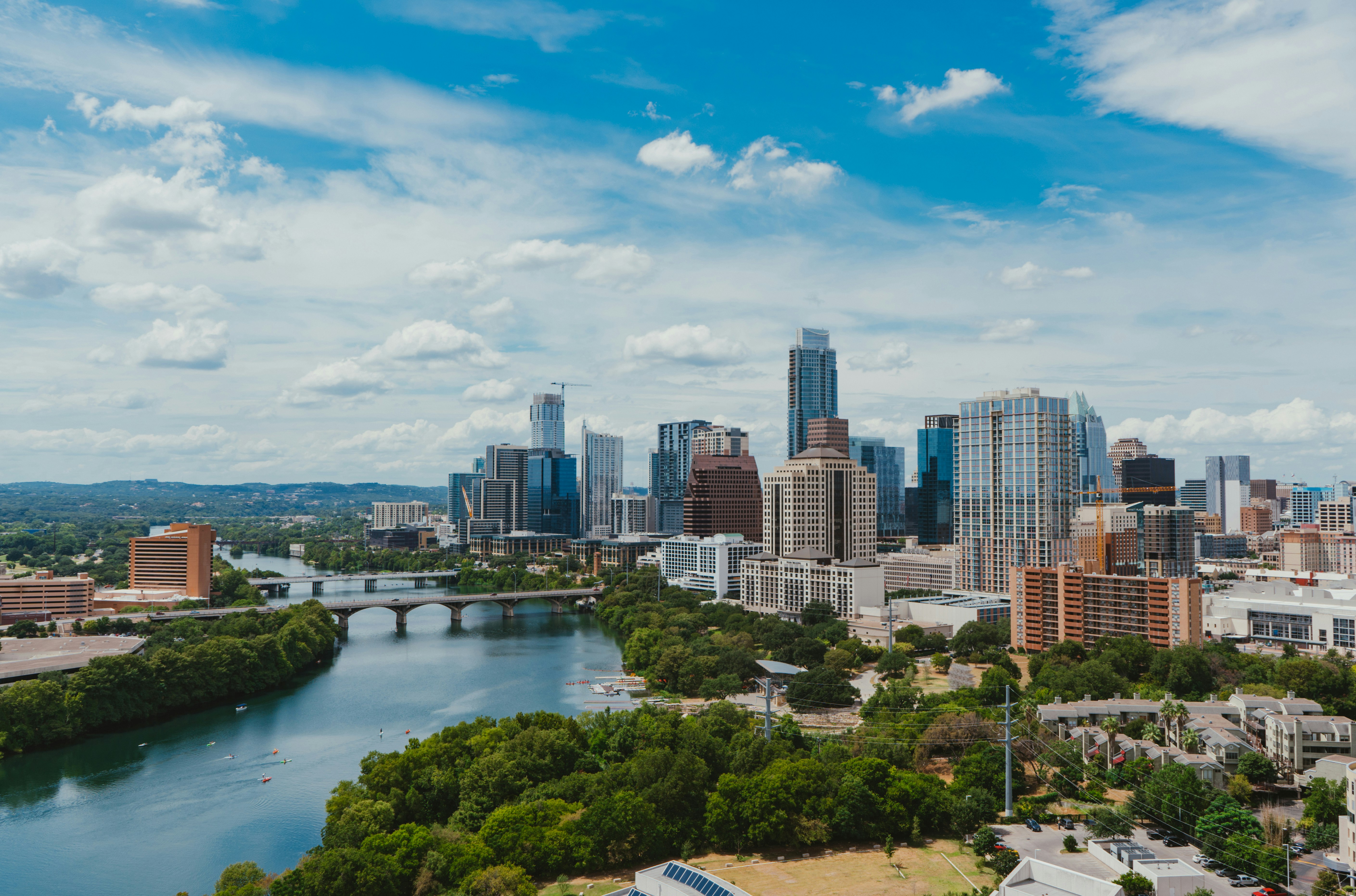 Downtown Austin, Texas, viewed across the river